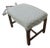 Late 20th Century Pair of Southwood Hickory Chippendale Style Mahogany FootStools/ Ottomans For Sale