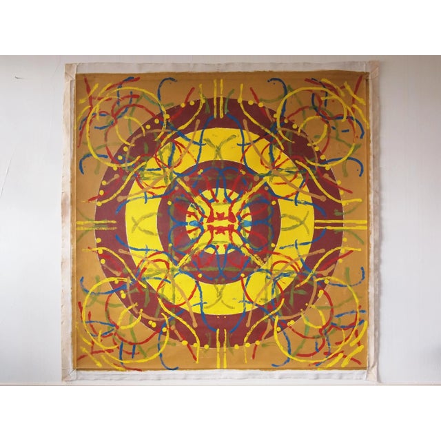 Original 1973 Peter Ford Young Modern Abstract Acrylic Painting For Sale - Image 11 of 11