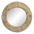 Vintage Large Wood Wheel Mirror For Sale