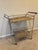 Naya Polished Chrome Bar Cart With Smoke Acrylic Shelves For Sale - Image 11 of 18