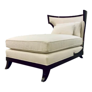 Jacques Garcia for Baker Off-White Klismos Atrium Chaise Lounge