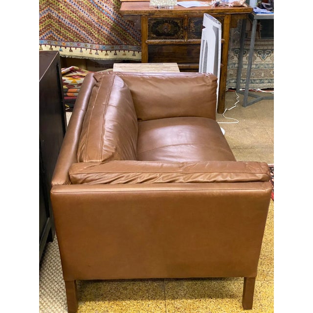 Timothy Oulton “Rider Leather “ 2 Seater Loveseat For Sale - Image 10 of 13
