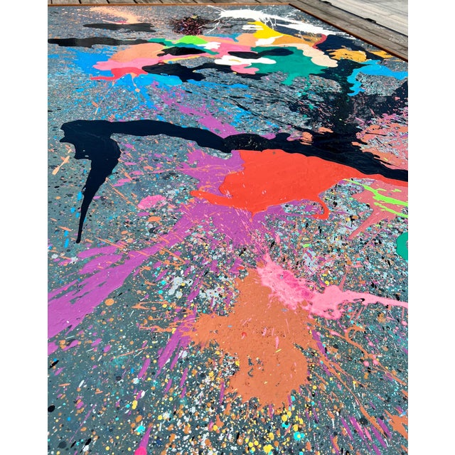 Ronald Davis, Large Color California Abstract Expressionist Copolymer Vinyl Painting Ron Davis, 1983 For Sale In Miami - Image 6 of 18