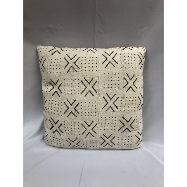 African Mud Cloth Custom Euro Size Pillow For Sale - Image 4 of 7