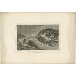 Cunego, Illustration of the Creation of Man, 1780, Print For Sale
