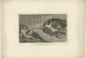 Cunego, Illustration of the Creation of Man, 1780, Print