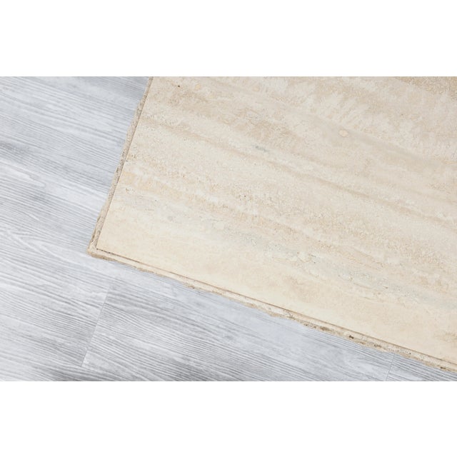 1970s Italian Modernist Live Edge Travertine Coffee Table For Sale - Image 10 of 12