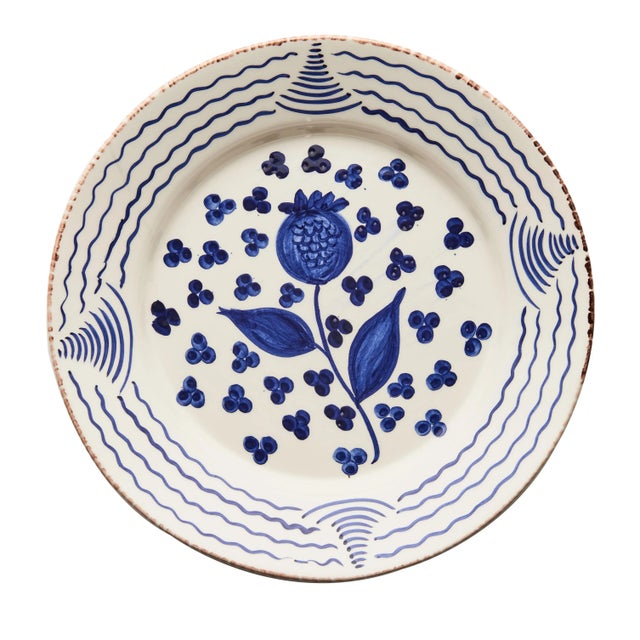 Spanish Casa Nuno Blue and White Dinner Plates, Mixed Patterns, Set of 10 For Sale - Image 3 of 7