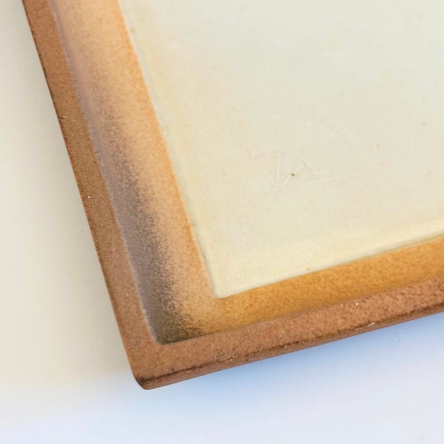 Kazuo Takiguchi Pottery Square Plate For Sale - Image 4 of 12