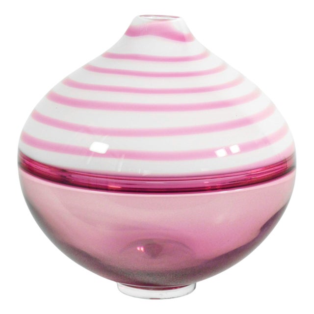 Blown Glass Vase by Paolo Crepax For Sale