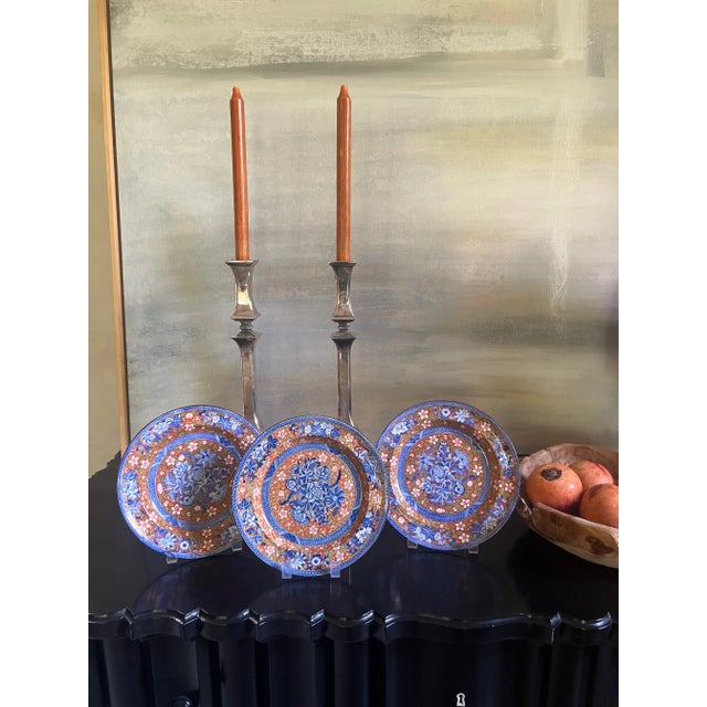 Copeland Late Spode Plates Pattern 1589, Early to Mid 1800's, Set of 3 For Sale In San Francisco - Image 6 of 12