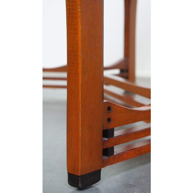Wood Art Nouveau Dining Table by Paul Schuitema For Sale - Image 7 of 13
