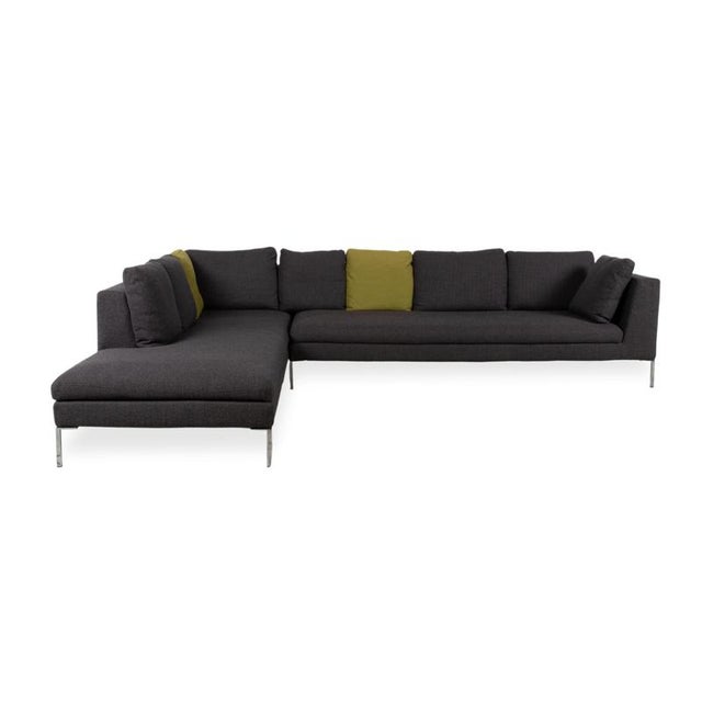 Grey Fabric Corner Sofa from La Nuova Casa For Sale - Image 14 of 15