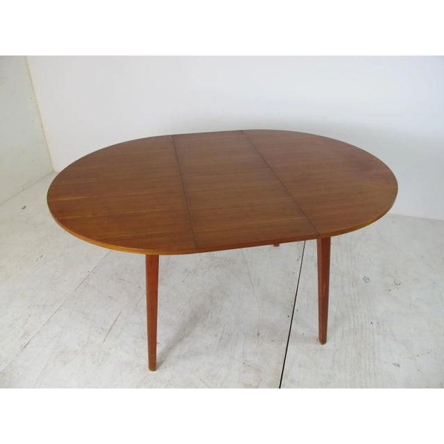 Mid-Century Modernist Vintage Plywood Dining Chairs & Extendable Table by Cor Alons for Gouda den Boer, Set of 7 For Sale - Image 13 of 14