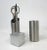Mid Century Stainless Aluminum 3 Pc. Desk Set For Sale - Image 9 of 9