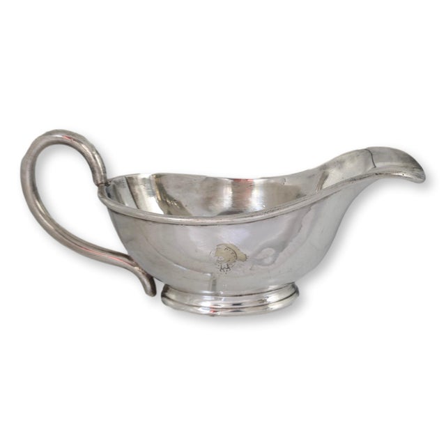 English Antique Hotel Ware Sauce Boat For Sale - Image 3 of 5