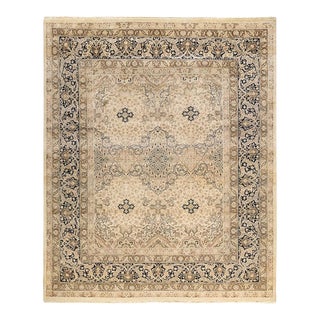 Mogul, One-of-a-Kind Hand-Knotted Area Rug in Ivory, 8' 2" x 10' 3" For Sale
