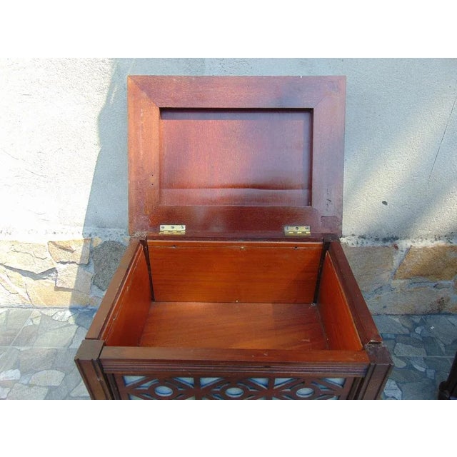 Pre-War Stool with a Storage Compartment For Sale - Image 4 of 10