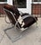 Metal Streamline Moderne Art Deco Tubular Chrome Chair W Cowhide Leather For Sale - Image 7 of 7