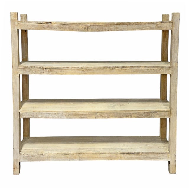 Modern French Whitewashed Pine Bookcase For Sale - Image 3 of 16