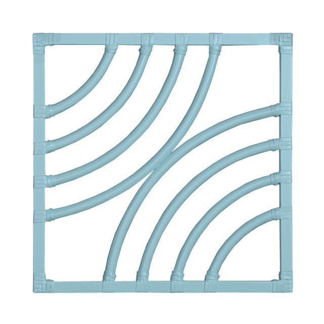 Aqua Swirl Writing Desk - Pool Blue For Sale - Image 8 of 9