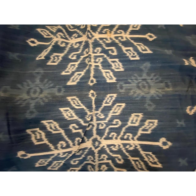 Rare Bold indigo Cotton Sumba Textile For Sale - Image 18 of 18