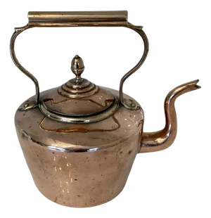 Large Antique George III Quality Copper Kettle