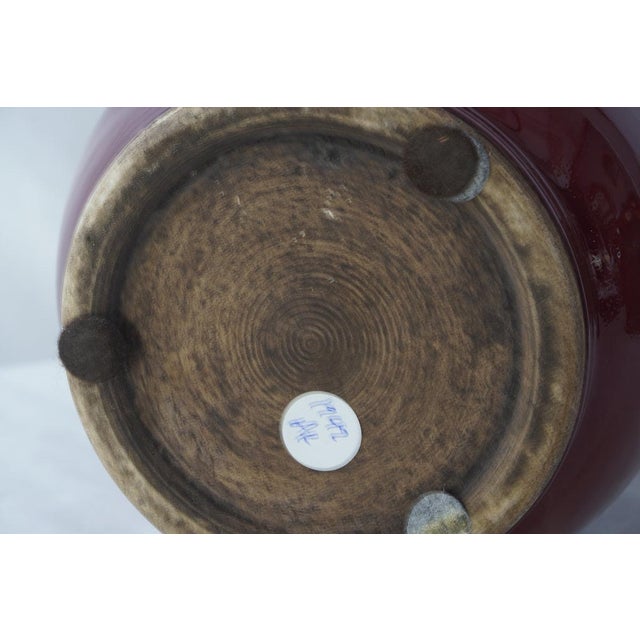 Mid-Century Modern Antique Chinese Porcelain Oxblood Vase For Sale - Image 3 of 3