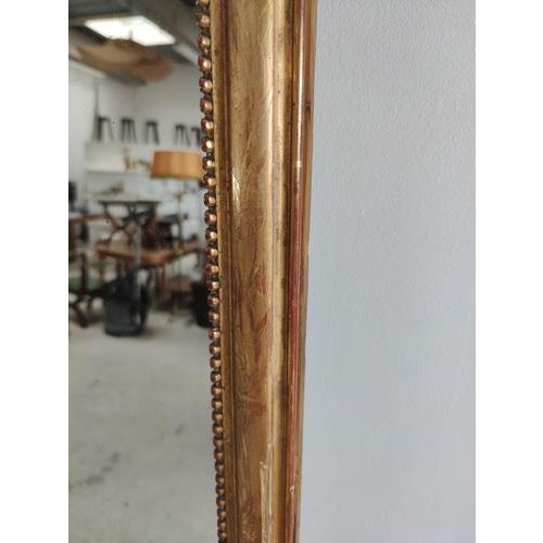 Long Mirror in Wood and Gilded Stucco with Pearls For Sale - Image 10 of 18