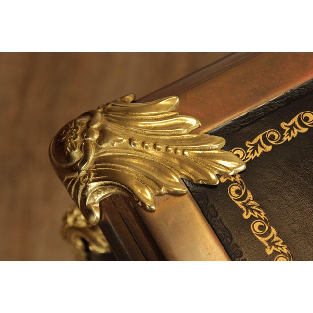 Baker Furniture Napoleon II Style Leather Top Writing Desk For Sale - Image 9 of 18