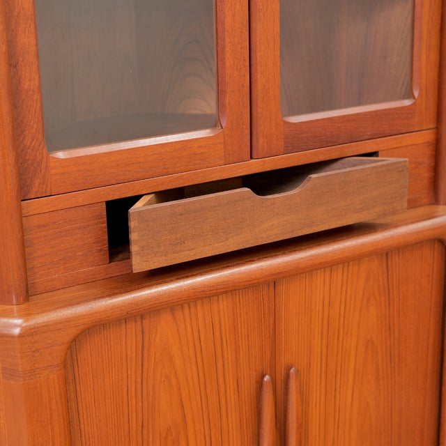 Mid Century China Cabinet Corner Bar by Dyrlund of Denmark For Sale - Image 11 of 12
