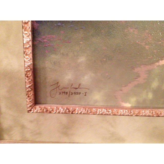 Mid-Century Modern Late 20th Century Thomas Kinkade Stairway to Paradise Limited Edition Framed Canvas For Sale - Image 3 of 7