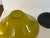 Vintage Mid-Century Mustard Yellow Art Glass Pedestal Bowl 12” Diameter For Sale - Image 9 of 10