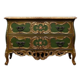 Louis XV Venetian Curved Commode, 1900s For Sale