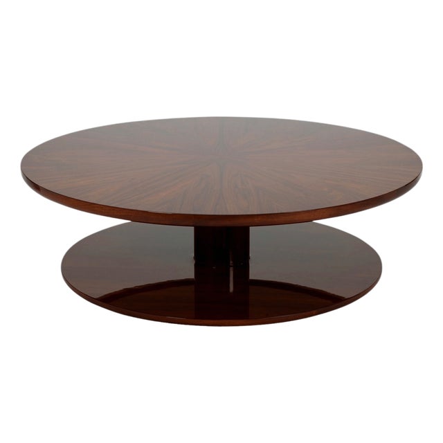 Nancy Corzine Walnut Starburst Palm Springs Cocktail Table For Sale