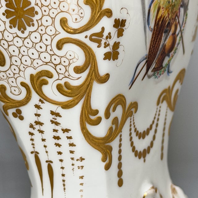 Gold Porcelain Rococo Spill Vases from Jacob Petit, 1840, Set of 2 For Sale - Image 8 of 18