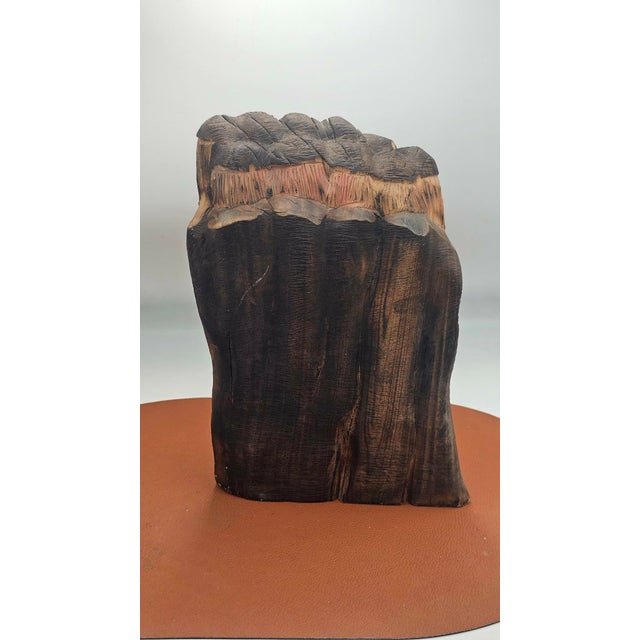 Wooden Sculpture of Jewish Men, 1950s-1970s For Sale - Image 9 of 12