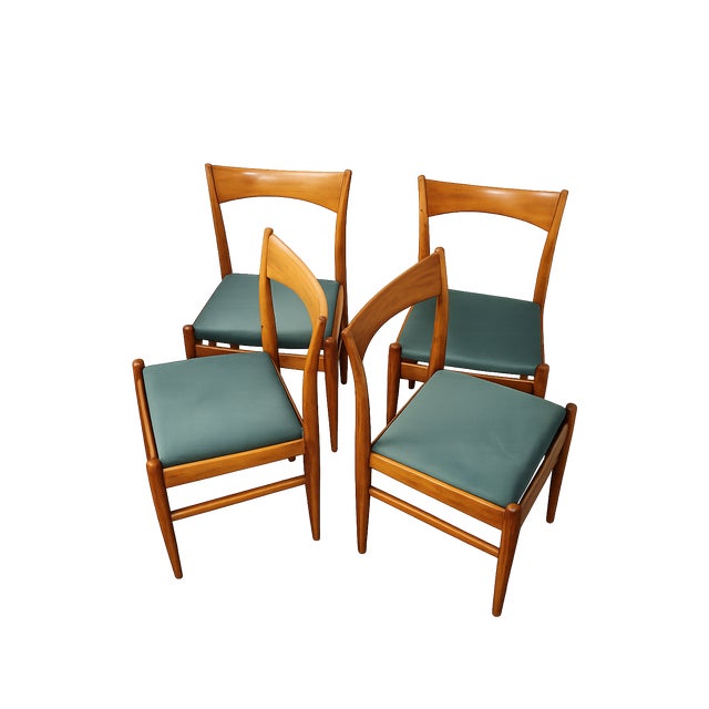 Scandinavian Chairs in Beech, 1970s, Set of 4 For Sale - Image 12 of 12