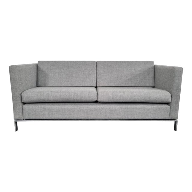 Foster 2.5-Seater Sofa in Grey Lambswool by Walter Knoll For Sale