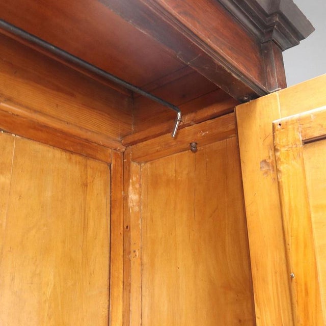 Antique Wardrobe in Violet Wood Veneer, Italy, 19th Century For Sale - Image 5 of 13