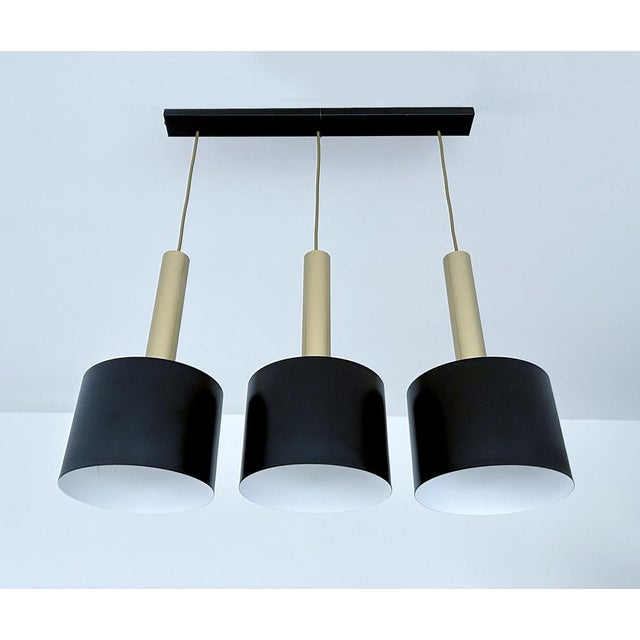 Black Large Vintage Danish Pendant Lamp, 1970s For Sale - Image 8 of 12