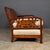 Late 19th Century Victorian Sofa and Amchairs in Bergere and Dappled Walnut, 1890s, Set of 3 For Sale - Image 5 of 18