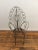 Brown Garden Chair French Art Nouveau Wrought Iron For Sale - Image 8 of 8