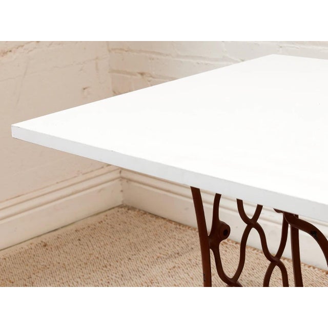 Mid 20th Century Singer Base Table Desk For Sale In Los Angeles - Image 6 of 12