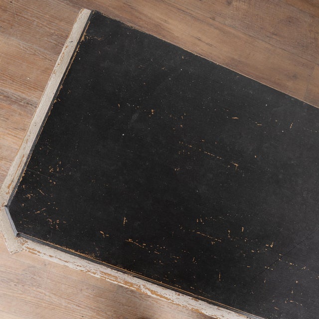 Mid 19th Century 19th Century Narrow White Chest of Three Drawers, Denmark For Sale - Image 5 of 12