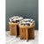 Vintage Schumacher Pencil Reed Upholstered Stools - Pair For Sale - Image 10 of 12