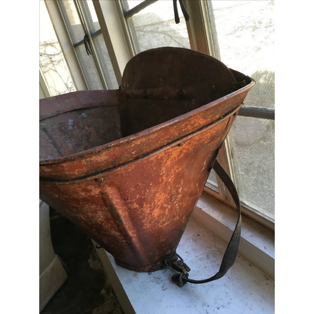 French Country French Grape Harvesting Hod Basket For Sale - Image 3 of 6