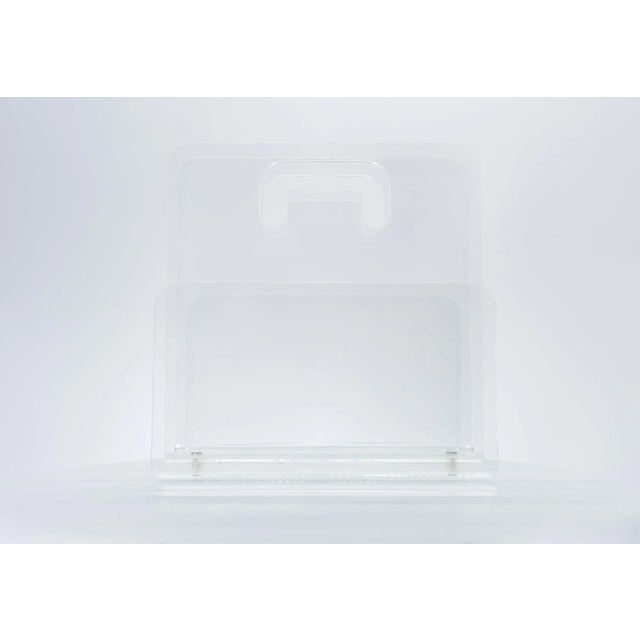 Mid 20th Century Mid Century Lucite Magazine Rack For Sale - Image 5 of 8