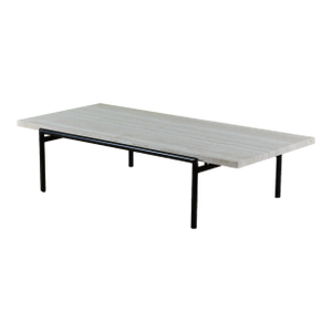 Don Knorr Travertine Top Coffee Table for Vista of California
