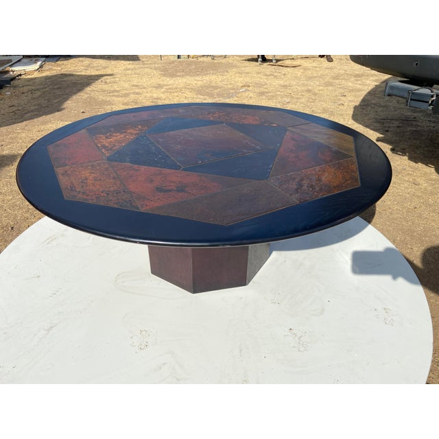 Vintage Modern Brutalist Stone Coffee Table Attributed to Paul Kingma For Sale In Sacramento - Image 6 of 18